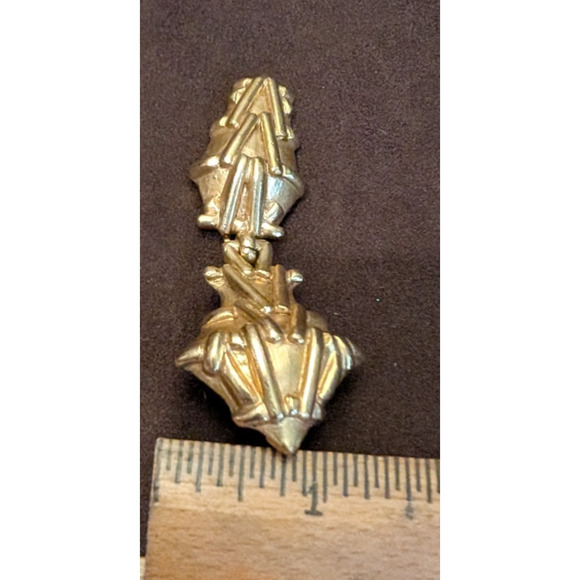 Vintage Jacques An-Lanh Paris Gold Tone Signed Clip on Earrings EUC - Picture 8 of 8